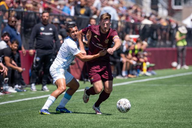 Detroit City FC fights for the ball