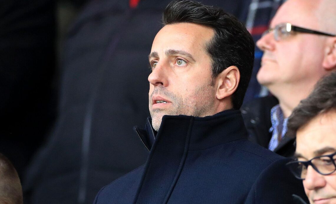 Arsenal technical director Edu looks shocked