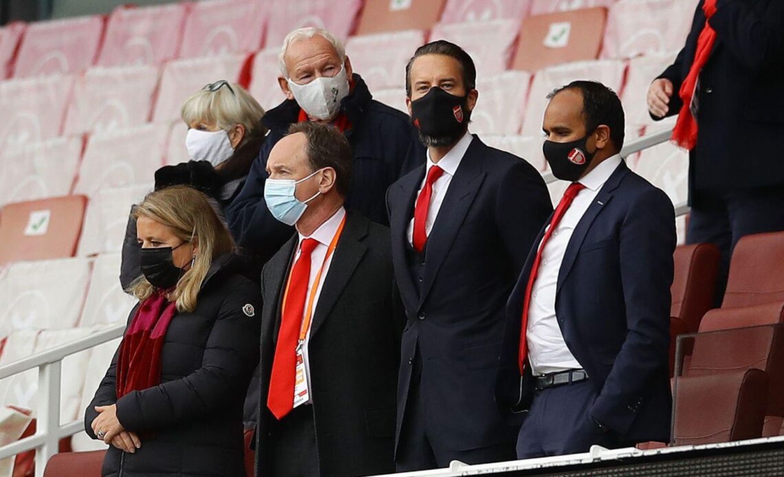 Arsenal director Josh Kroenke attends a match