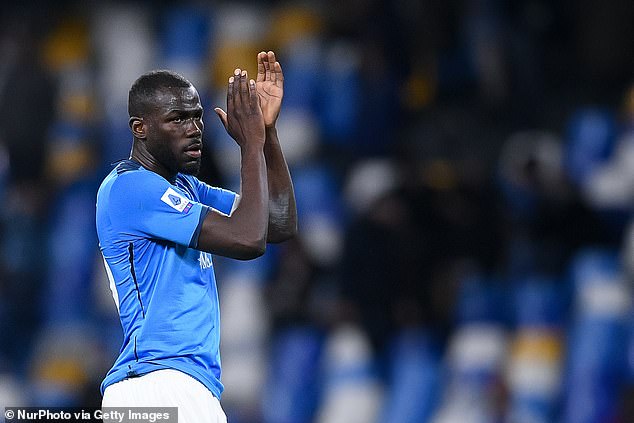 Defender Kalidou Koulibaly (above) has posted an emotional goodbye message to Napoli fans