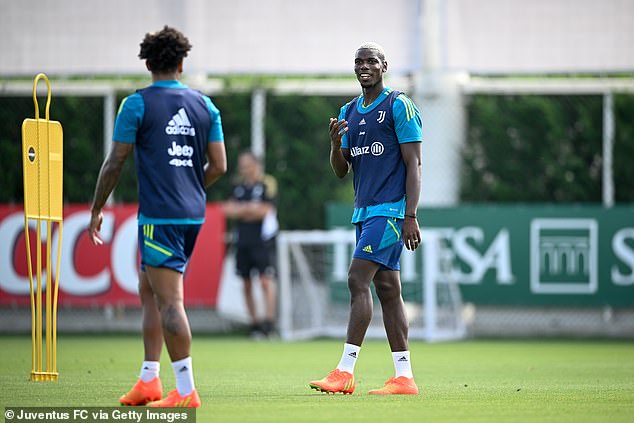 Paul Pogba has shown Manchester United fans what they are missing out on at Juve training