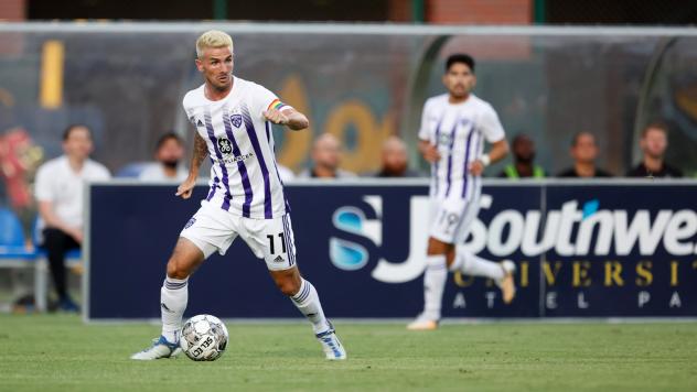 Louisville City FC's Niall McCabe in action