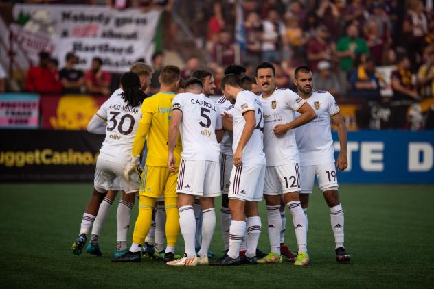 Detroit City FC players ready for action