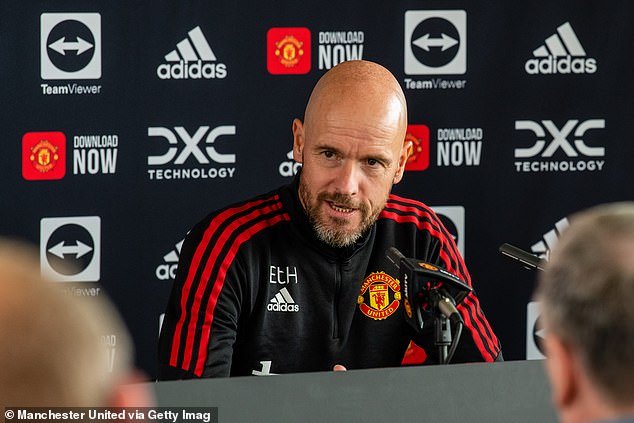 New boss Ten Hag (above) made the decision ahead of his first competitive match in charge