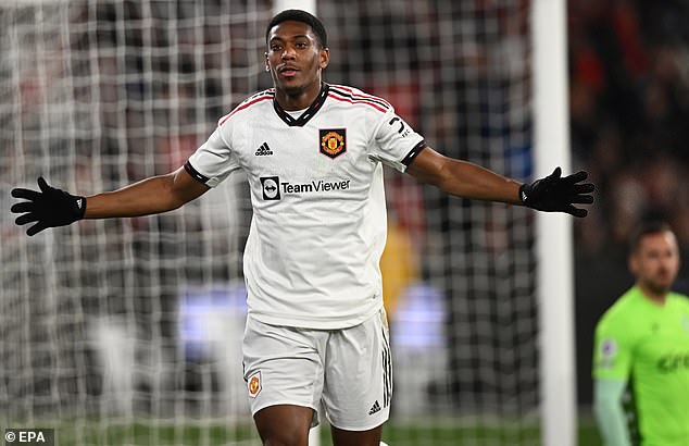 Martial, 26, was in good form for United in pre-season before picking up a hamstring injury
