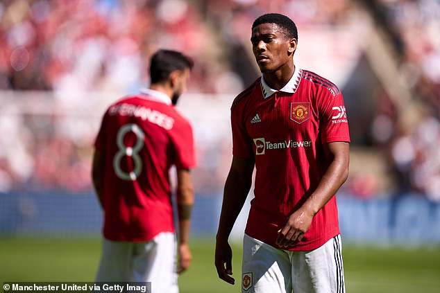 Anthony Martial performed well during pre-season but then suffered a hamstring injury