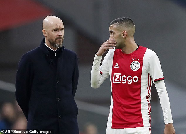 ten Hag and Ziyech enjoyed plenty of success when working together at Ajax in Holland