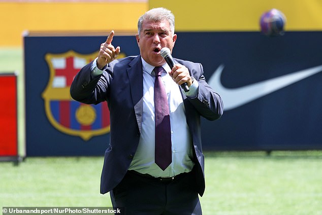 Barcelona president Joan Laporta has overseen a major summer spending spree despite going through a torrid financial crisis and over £1billion in debt