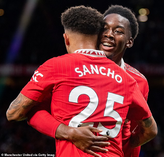 For arguably the first time in his career, his club look better without him - as young forward Anthony Elanga and Jadon Sancho impressed against Liverpool in the 37-year-old's absence