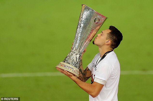 Lucas Ocampos has enjoyed success in Sevilla as he helped the club win the Europa League