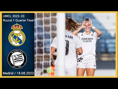 [6-0] | 18.08.2022 | Real Madrid Femenino vs SK Sturm Graz | UWCL 2022-23 Round 1 Quarter Finals