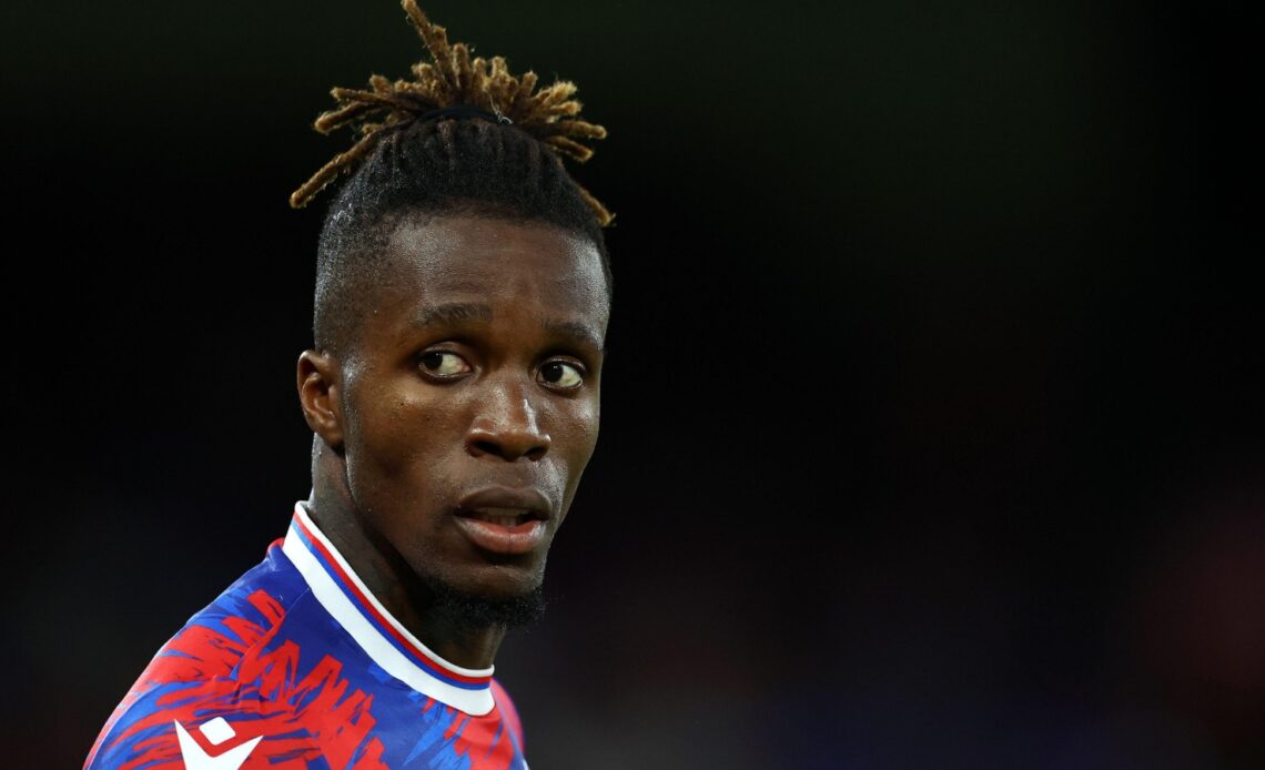 Reported Arsenal target Wilfried Zaha during a match