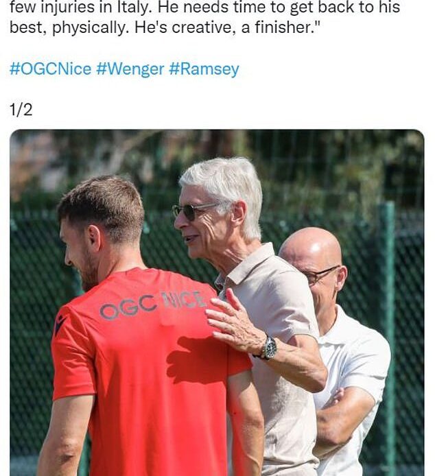 Arsene Wenger backed Aaron Ramsey to get 'back to his best' with his new club