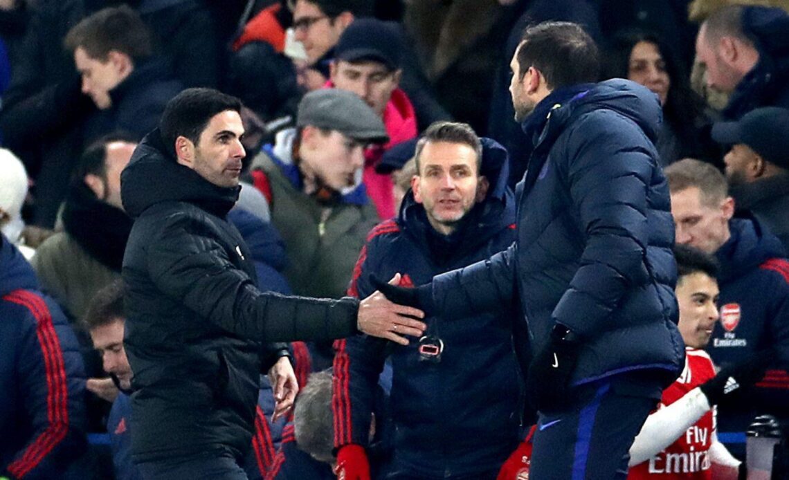 Mikel Arteta and Frank Lampard