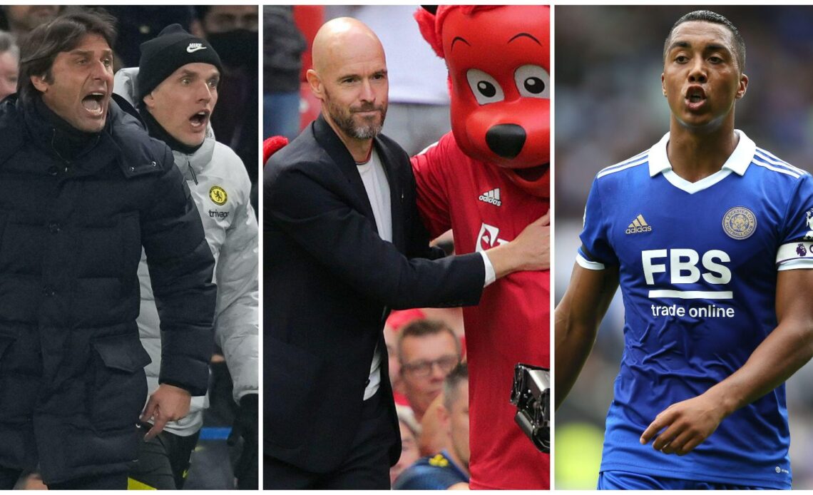 Antonio Conte, Thomas Tuchel, Erik Ten Hag and Youri Tielemans.