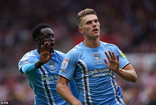 Everton are considering a move for Coventry City striker Viktor Gyokeres (right)