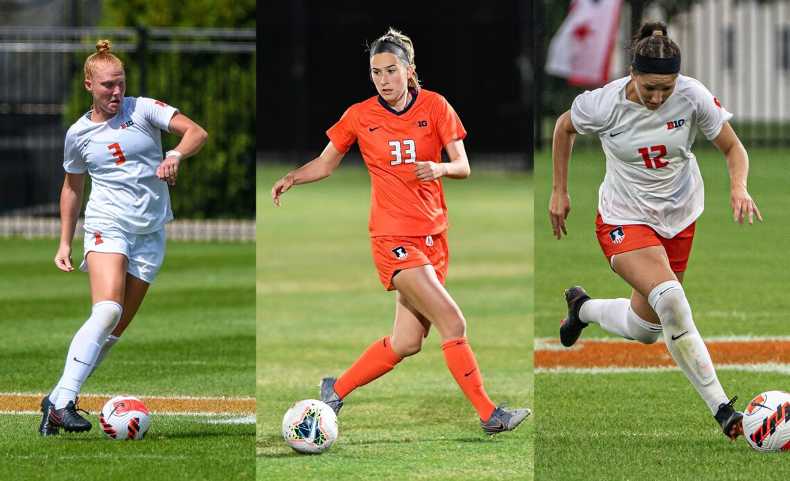 Illini Soccer Trio Named to Big Ten Players to Watch List