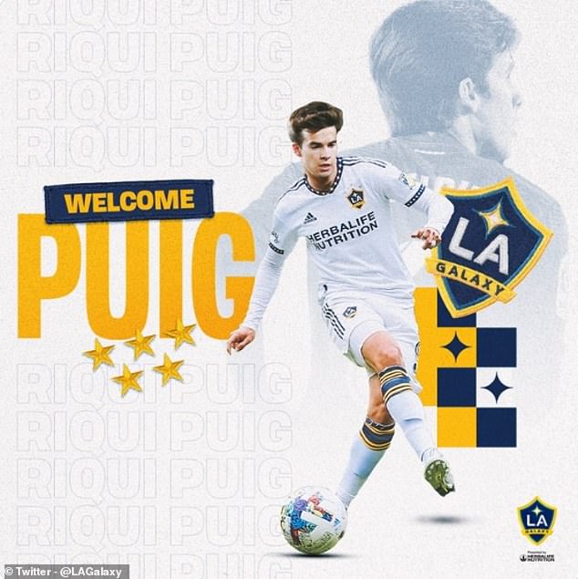 LA Galaxy will hope Riqui Puig will help the team qualify for the MLS playoffs this season