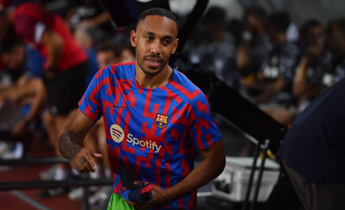 Reported Man Utd target Pierre-Emerick Aubameyang before a match