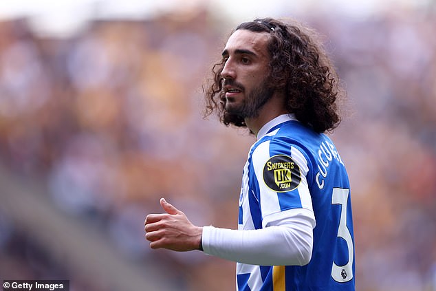 Chelsea have confirmed the £52.5million signing of Marc Cucurella (pictured) from Brighton
