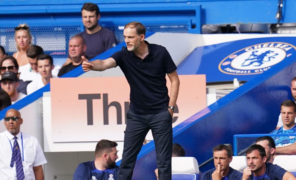 Thomas Tuchel directs from the touchline
