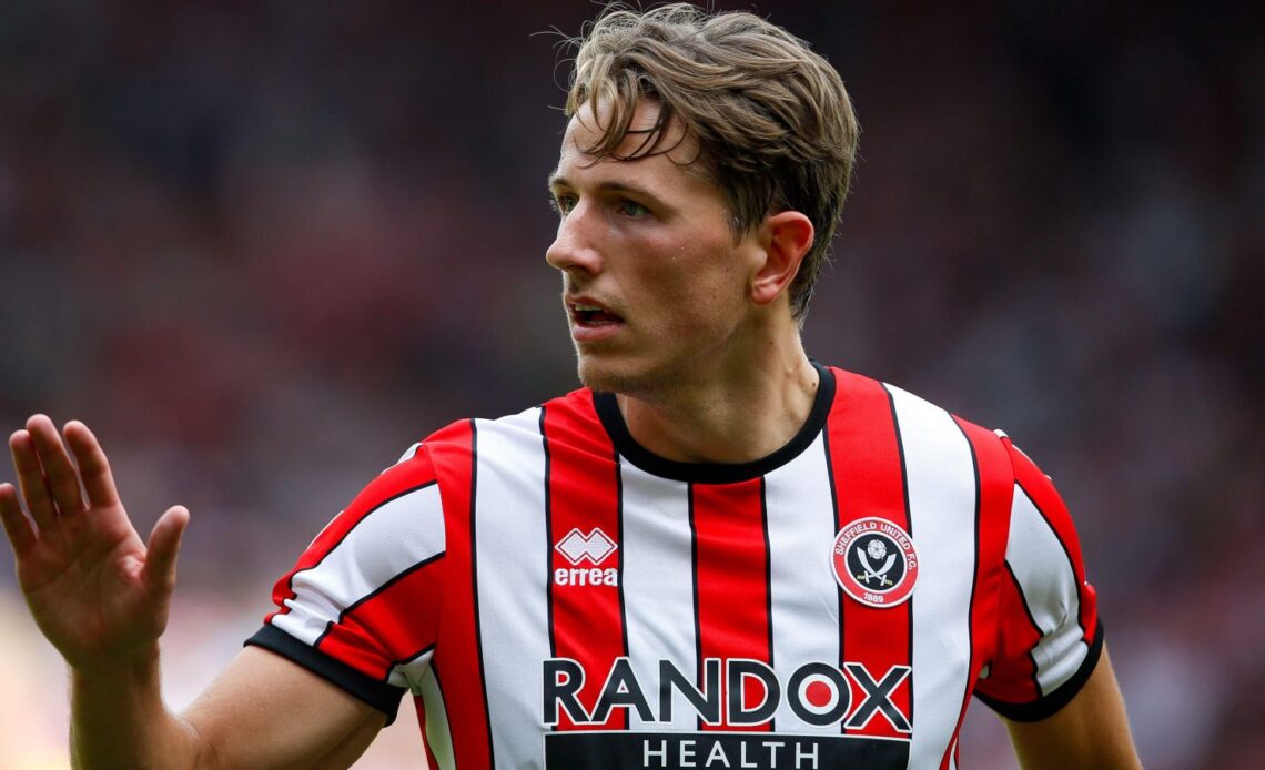 Sander Berge in action for Sheffield United.