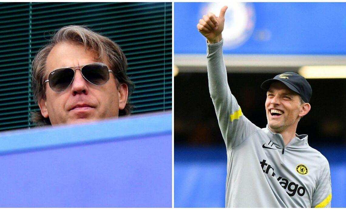 Chelsea owner Todd Boehly and manager Thomas Tuchel.