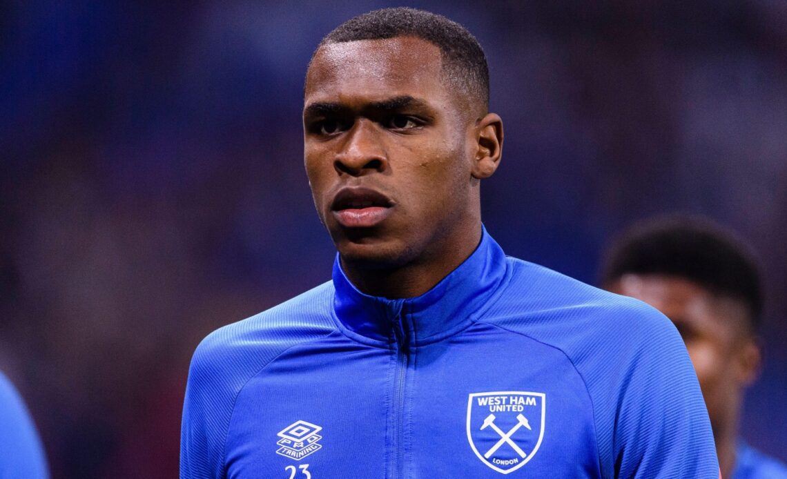 Former West Ham defender Issa Diop before a match