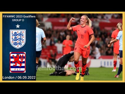 [10-0] | 06.09.2022 | England vs Luxembourg |FIFA Women World Cup 2023 Qualifiers | Group D