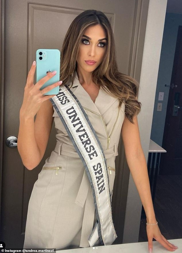 Martinez won Miss Universe Spain in 2020 before competing at Miss Universe in Las Vegas