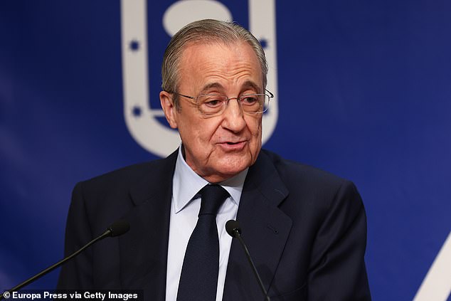 Real Madrid president Florentino Perez is a big advocate for the introduction of the ESL