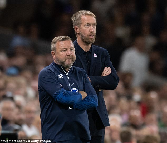 Potter's Brighton assistant manager Billy Reid (left) could be among three staff members that the current Seagulls boss brings to Stamford Bridge