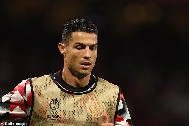 Ronaldo (pictured) has had a difficult start to the new season with his playing time limited