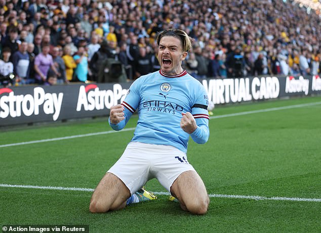 Grealish scored his first league goal of the season in a 3-0 win against Wolves on Saturday