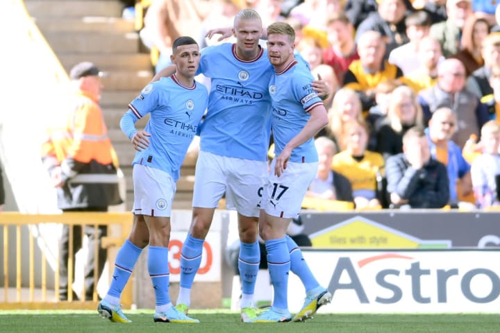 Erling Haaland, Phil Foden, Kevin De Bruyne