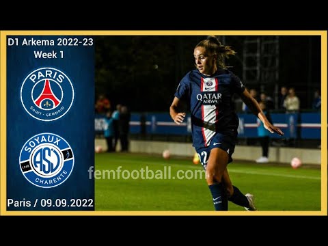 [2-0] | 09.09.2022 | PSG Féminines vs Soyaux Feminin  | D1 Arkema 2022-23 Jornada 1