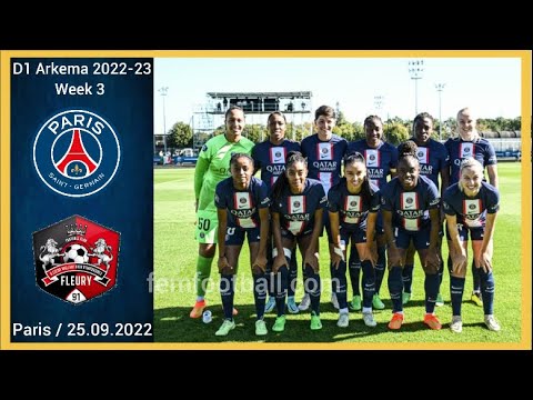 [2-1] | 25.09.2022 | PSG Feminin vs Fleury 91 Feminin | D1 Arkema 2022-23 Jornada 3