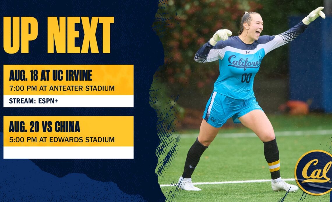 Cal Opens 2022 at UC Irvine, Hosts Chinese National Team