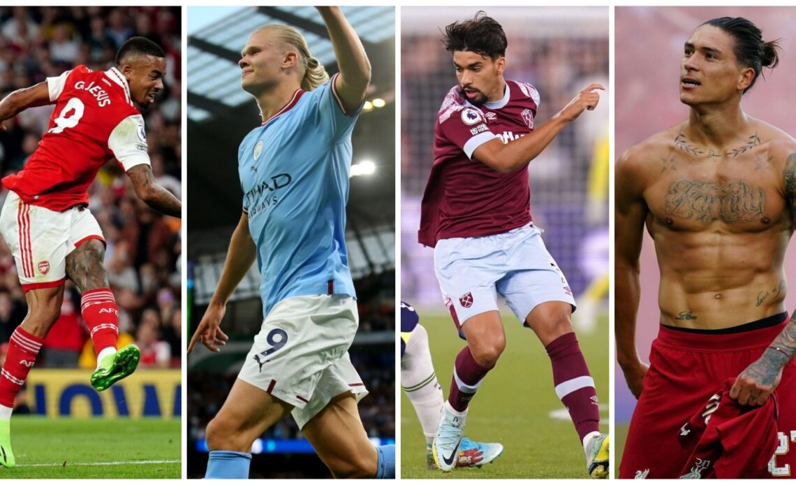 Summer Premier League signings Gabriel Jesus, Erling Haaland, Lucas Paqueta and Darwin Nunez