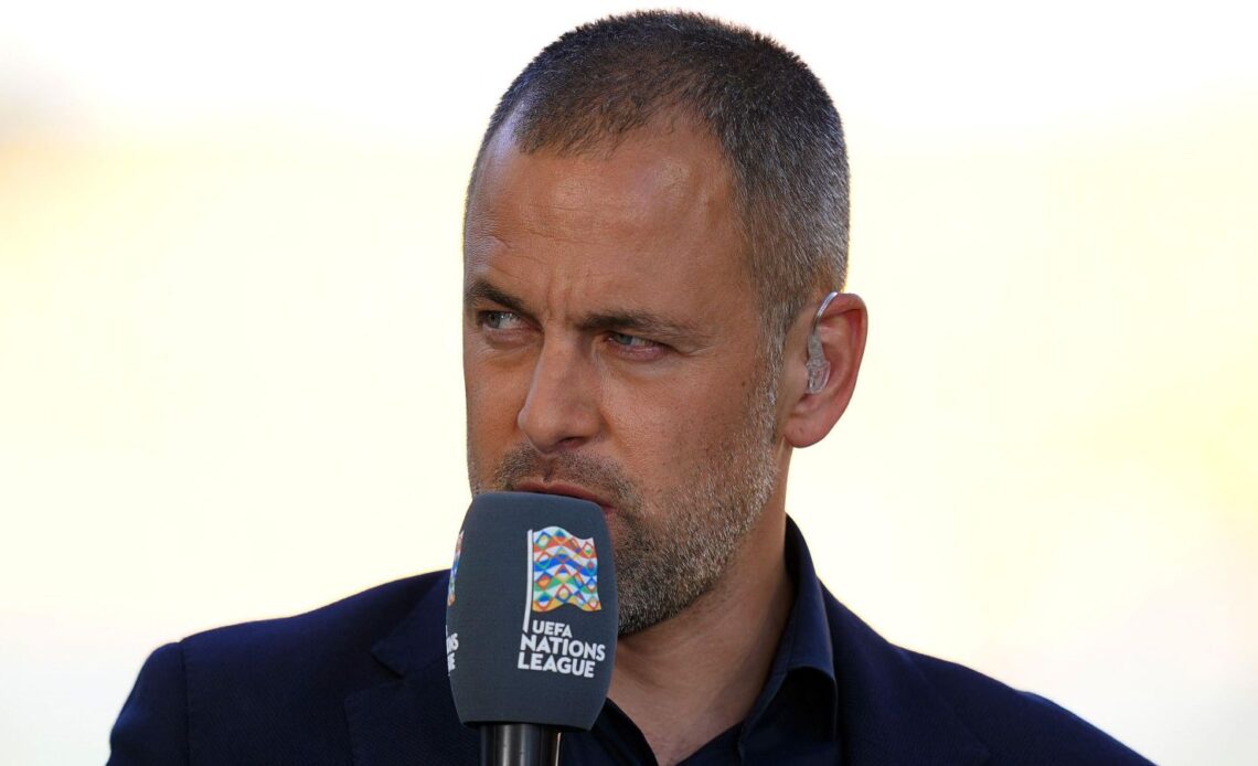 Chelsea legend Joe Cole speaks during his role as a pundit