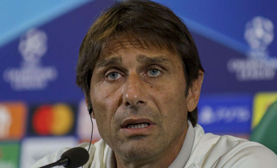 Tottenham boss Antonio Conte speaks to journalists