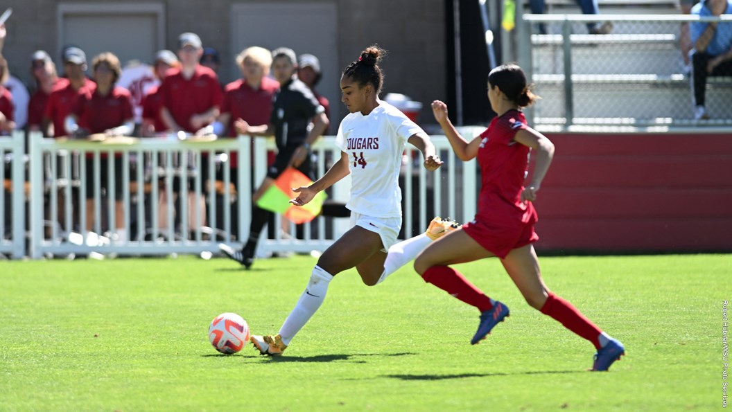 Detrizio Brace Powers Cougs to Victory over Eagles