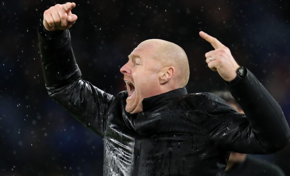 Sean Dyche looking animated on the touchline