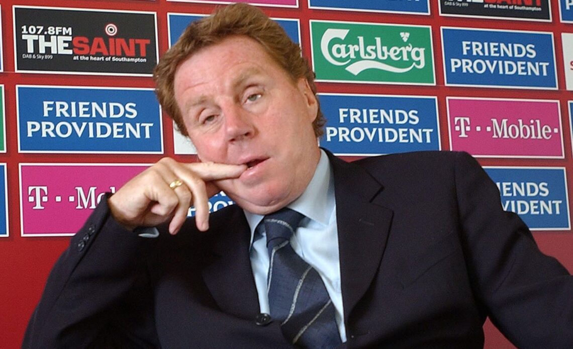 England-linked Harry Redknapp puts his finger in his mouth