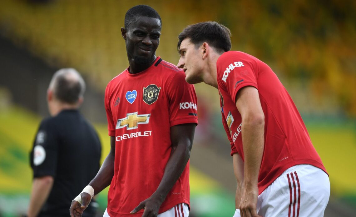 Manchester United defenders Eric Bailly and Harry Maguire