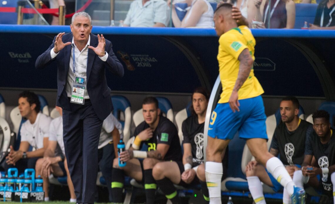 Tite looks frustrated