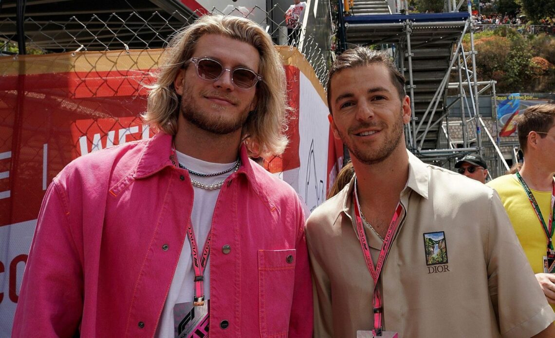 Newcastle signing Loris Karius attends a Formula One Grand Prix