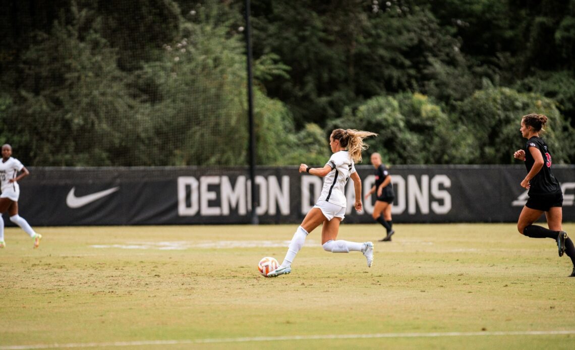 No. 24 Wake Forest to Conclude Non-Conference Slate Sunday at Loyola Maryland