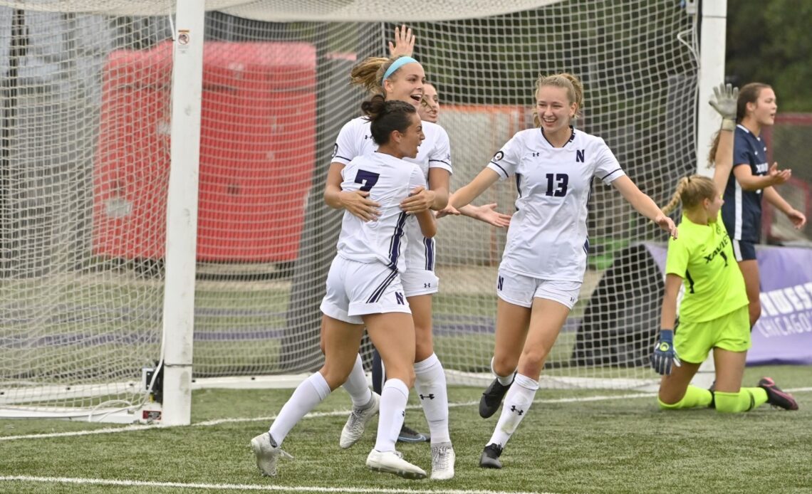 Northwestern Upends No. 19 Xavier, 2-0