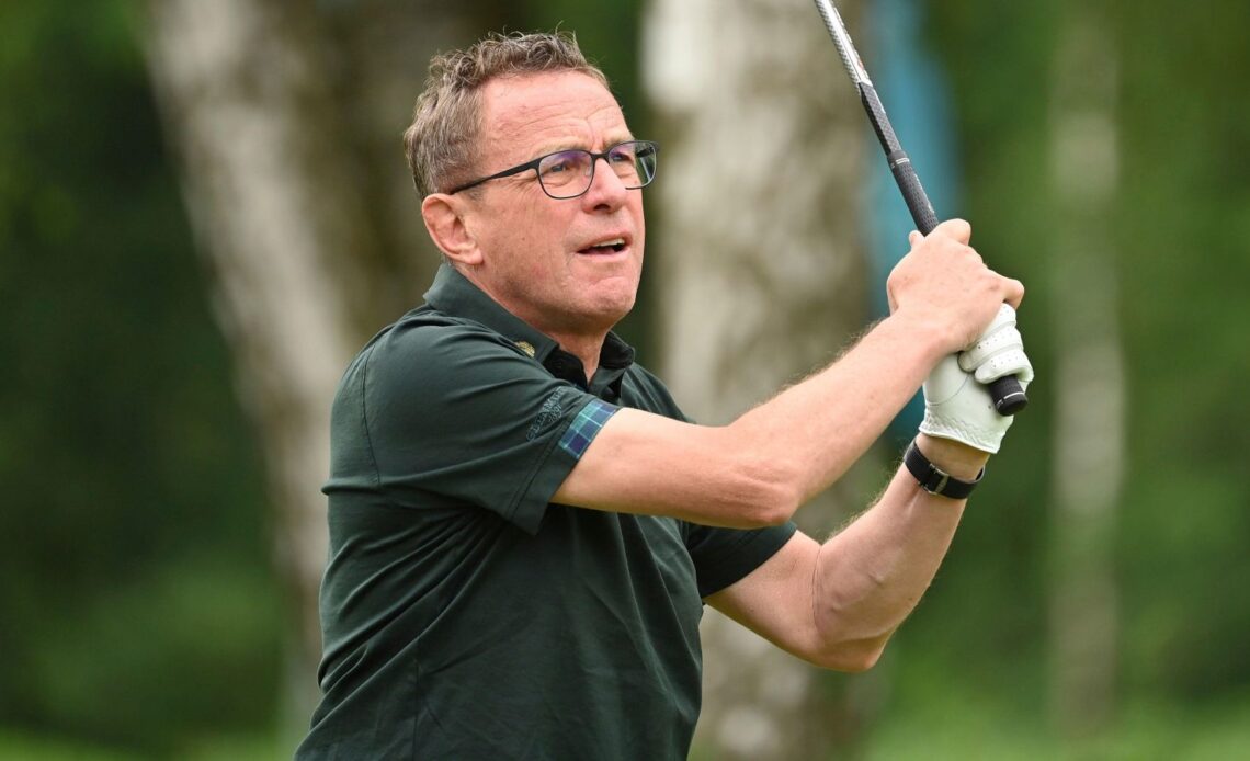 Ex-Man Utd boss Ralf Rangnick plays a round of golf